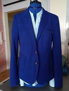 Damen Jacke Blazer Royalblau esprit blau 40 34% Viskose Pol elasthan Futter - Bild 1 von 18