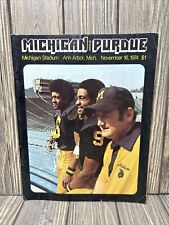 1974 Michigan Wolverines vs. Purdue Boilermakers Football Game Program