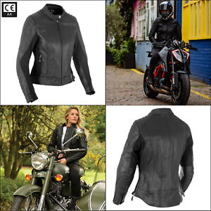 Oxford Beckley Ladies Motorcycle Jacket Touring Leather Biker Jacket New