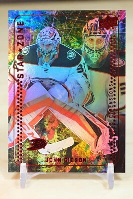 2023-24 Upper Deck Star Zone Red #SZ-23 John Gibson - Anaheim Ducks Goalie - Image 1 of 2