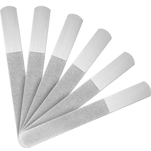 6 PCS Stainless Steel Diamond Nail Files, Double-Sided, Sapphire Grit - Picture 1 of 12