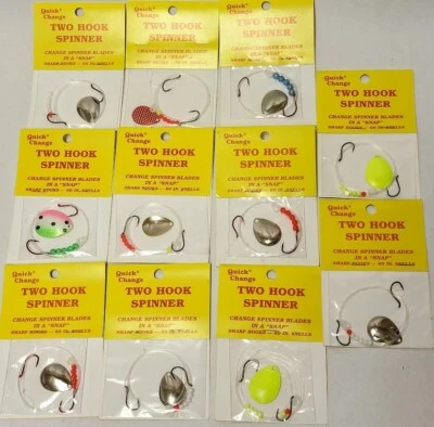 11  Quick Change Walleye Live Bait Spinner Rigs Harness 60" - Image 1 of 4