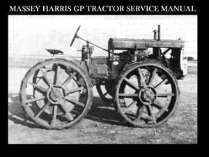 MASSEY HARRIS GP 4WD TRACTOR SERVICE MANUAL 100pg for General Purpose Repair - Imagen 1 de 4