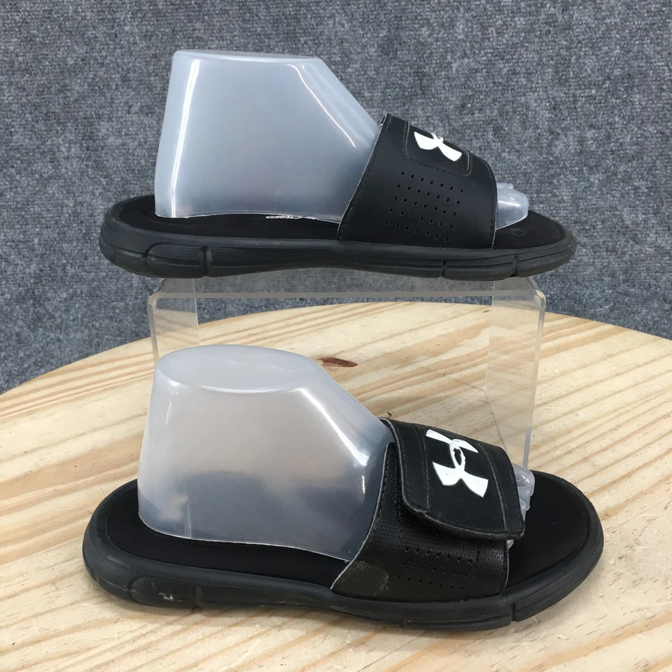 Sandalias Under Armour Juveniles 3 Ignite V Slides Negras Puntera Abierta Sin Cordones 1287320-001 Foto 1 de 4