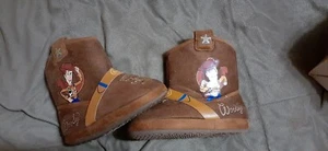 Toy story wood cowboy boot slippers for toddler size 9-10 - Picture 1 of 3