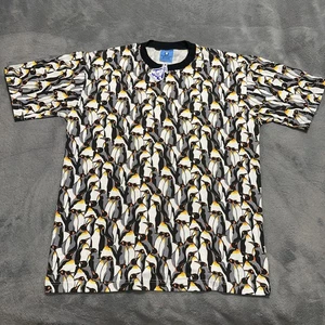 Camisa Pingüino The Antarctic Shop Grande Christchurch Nueva Zelanda Estampado Completo - Imagen 1 de 7