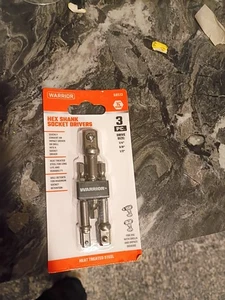 WARRIOR 1/4" Sechskantschaft Steckschlüssel-Satz - 3-tlg. – Artikel 68513 - Bild 1 von 1