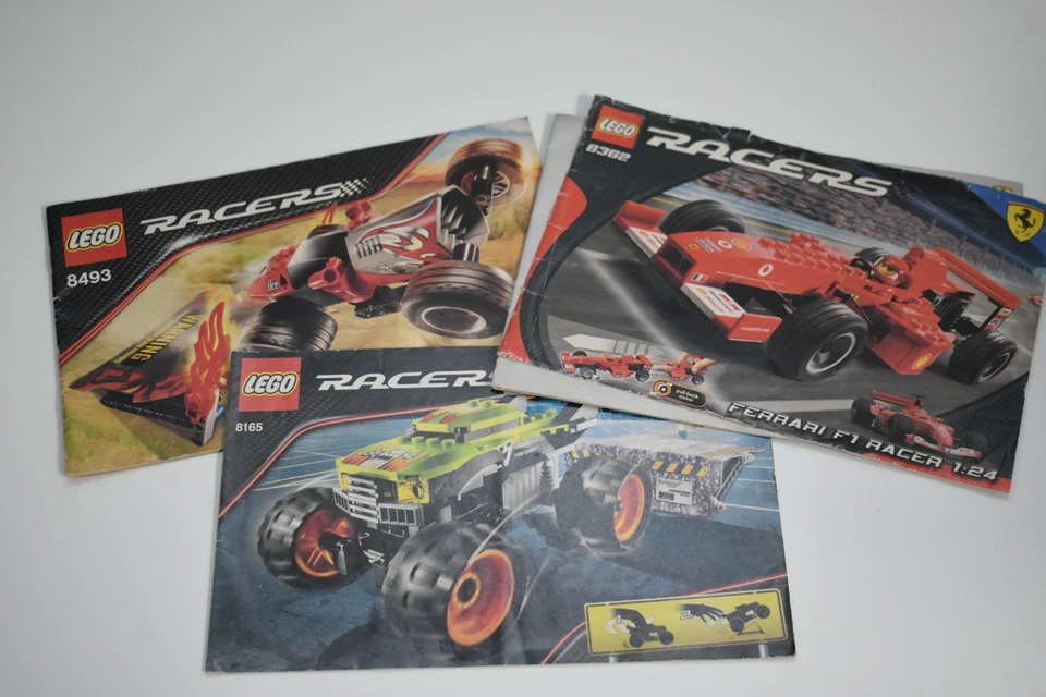 2008 Lego Racers 8493, 8362, 8165 Instruction Booklets Only - Image 1 of 1