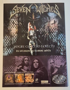 SEVEN WITCHES "Year of the Witch" power metal ~ Publicidad impresa/promocional de revista 2004 - Imagen 1 de 1