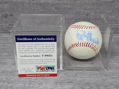 Autógrafo firmado por George Brett MLB béisbol PSA DNA Macgregor Salón de la fama 3154 éxitos Foto 1 de 4