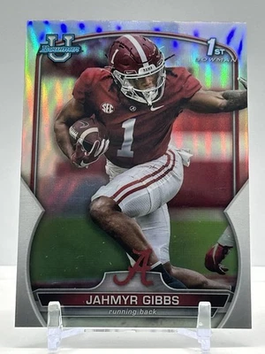2022 Bowman University Chrome - Jahmyr Gibbs #82 Refractor (RC) - Image 1 of 2