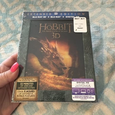 The Hobbit: The Desolation of Smaug Extended Edition (3D/2D Blu-ray) BRAND NEW - Image 1 of 4