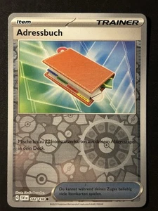 Pokemon Adressbuch 182/198 Karmesin & Purpur Reverse Holo Common DE NM-Mint - Bild 1 von 2