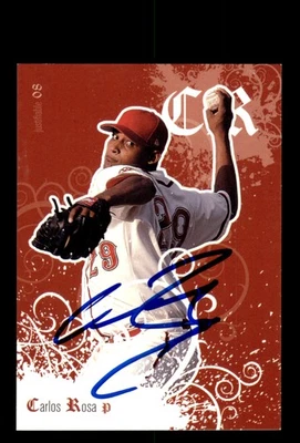Signed Baseball Card Auto Carlos Rosa 2008 Justifiable #JF-45 Kansas City Royals - Image 1 of 2