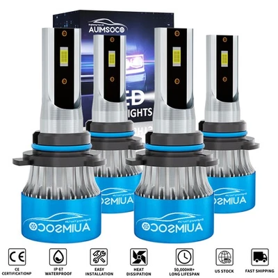 9005 9006 LED Headlights Lights Bulbs For GMC C1500 C2500 C3500 1990-1998 1999 - Image 1 of 4