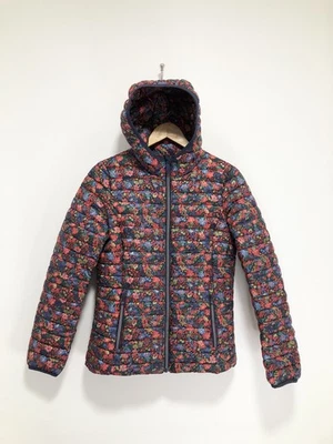 Joules Padded Coat UK 10 Packable Snug Jacket Hood Pockets Floral Showerproof — 第 1/4 张图片