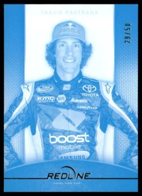 2012 Press Pass Redline NNS Cyan RC #43 Travis Pastrana 29/50 - Image 1 of 2
