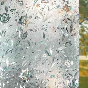 Frosted Window Privacy Film, Removable Opaque Static Cling, 17.5" x 78.7 - Picture 1 of 8