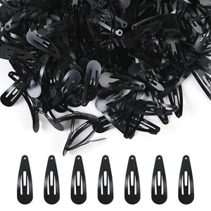 200 Pcs Snap Hair Clips Small Mini Metal Barrettes Hair Pins Hair Accessories... - Picture 1 of 5