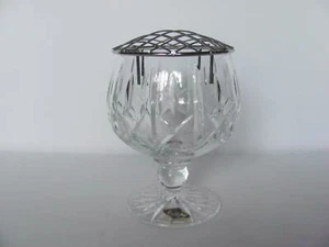 ROYAL BRIERLEY CRYSTAL ASCOT PEDESTAL ROSE BOWL W/ FROG SIGNED NEW WITH STICKER - Picture 1 of 9