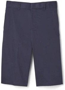 Boys Navy Husky Short Flat Front H9200H French Toast School Uniform Size 12 - 20 - Picture 1 of 2