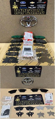 2010-2021 TOYOTA PRIUS FRONT & REAR OEM BRAKE PADS AND SHIM KITS NEW GENUINE - Image 1 of 4