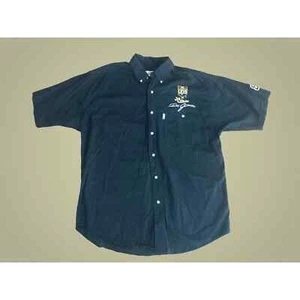 Dale Jarrett UPS NASCAR Racing Vintage Black Button Up Shirt Large 100% Cotton - Picture 1 of 4