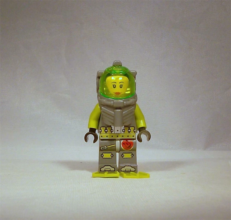 LEGO Atlantis Diver Samantha Rhodes Minifigura Mujer 8078 8061 Genuino Foto 1 de 1