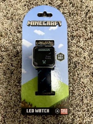 Reloj digital Minecraft LED para niños nuevo Foto 1 de 4