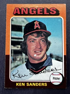 Ken Sanders California Angels 1975 Topps #366 excelente estado - Imagen 1 de 2