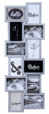 Bilderrahmen silber für 12 Fotos 3D Optik Galerie Fotogalerie Collage Fotorahmen