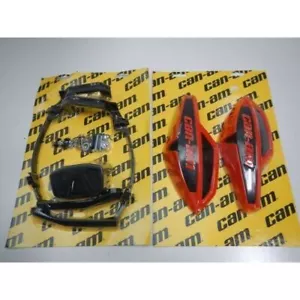 Can Am Outlander Air Deflector Red Handguards Combo W/ Mount Kit #715001378-3811 - Picture 1 of 1