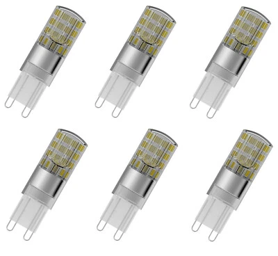 6x OSRAM LED PIN 30 G9 2,6W = 30W warmweiß 2700K 320lm EEK:F (Spektrum A-G) - Bild 1 von 4