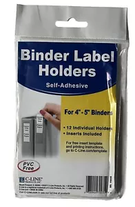 Soportes de etiquetas de aglutinante autoadhesivos para aglutinantes de 4""-5 - Imagen 1 de 2