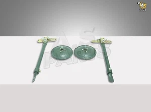Pair Of Adjustable Arm Mirror Bracket Kit 5" Mirror for Vintage Jeep Willys - Picture 1 of 13