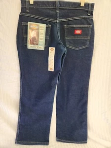 Jeans Dickies De Colección Para Mujer Talla 8 P Pierna Recta Calce Relajado Trabajo Denim Oscuro Nuevo de Lote Antiguo Y2k - Imagen 1 de 15