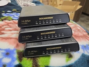 Vtg Dial Up Bocamodem Boca Modem M1440E 14.4 Kbps Early Computer Internet Lot - Afbeelding 1 van 2