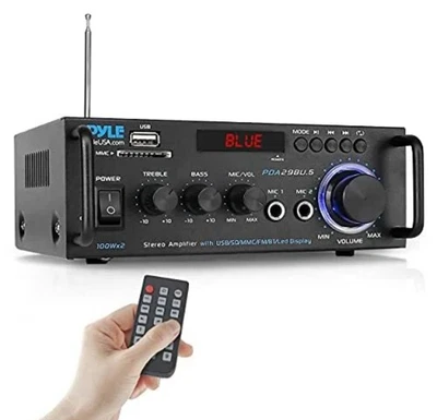 Pyle PDA29BU.5 Wireless Bluetooth Stereo Power Amplifier - 200W - Image 1 of 3