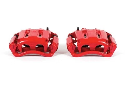 Pinzas rojas delanteras PowerStop para Ford F-350 Super Duty 05-12 con soportes - Par Foto 1 de 4