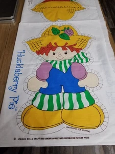 Vintage Huckleberry Pie Doll Pillow Panel Cut Sew American Greetings 1980 - Picture 1 of 3