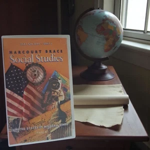 Harcourt Brace Social Studies US Modern Times Textbook Tape Cassette Homeschool - Imagen 1 de 17