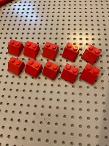 Lego 2x2 Slope Brick 45° in Red Pack of 10 / PN 3039 Classic Space Town City - Picture 1 of 2