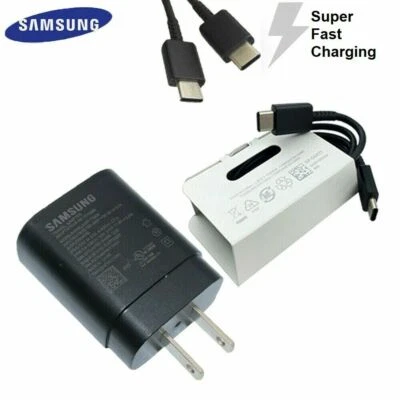 Samsung Galaxy Note 10 Super Fast Charger 25W Wall Adapter and USB-C Cable TA800 - Image 1 of 4
