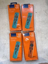 Lot Of 4 Insignia Fire TV Stick and Fire TV Stick 4K Remote Cover - Teal/Orange