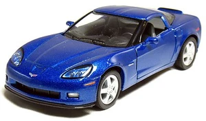 5" Kinsmart 2007 Chevrolet Corvette Z06 Diecast Model Toy Car 1:36 Chevy BLUE - Picture 1 of 2