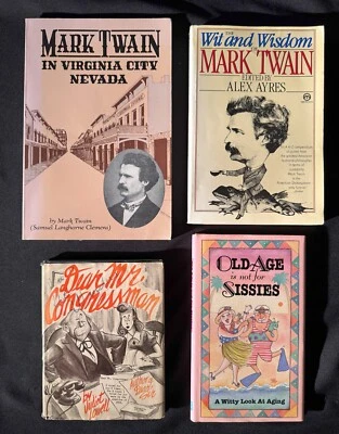 Humor Lot of 4: Mark Twain Wit & Wisdom, Dear Mr. Congressman, Old Age is for... Foto 1 de 4