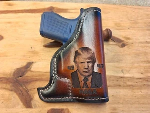 Fits Glock 43x 43 Leather Suede Lined Trump Pocket Holster - Picture 1 of 2