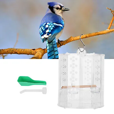 Perch And Go Acrylic Bird Cage Portable Portable Porte-perroquets Transparen Qcs • 92.23€