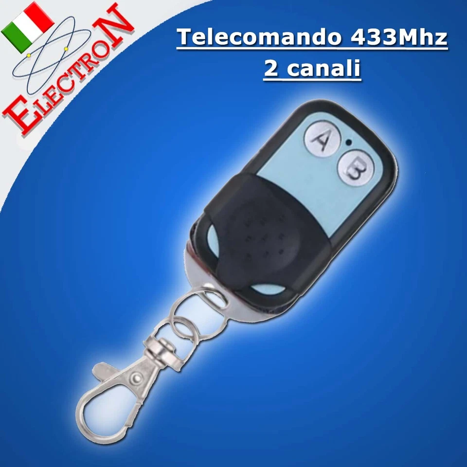 ELECTRON ITALIA TELECOMANDO Radiocomando Aggiuntivo 2 CANALI / 2 TASTI/ 433MHz GENERICO cancello