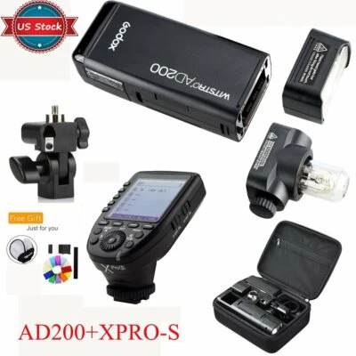 US Godox 2.4G TTL HSS AD200 200w Li-ion Battery Flash + XPro-S Trigger For Sony - Image 1 of 4